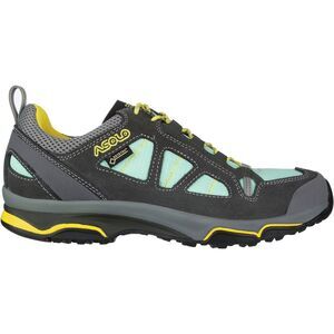 Asolo Gore-Tex GTX Megaton GV Waterproof Leather Hiking Shoes Gray Yellow 8